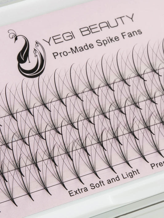 5D spike fans detail of eyelash extensions