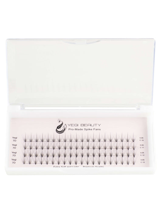 7D spike fans extensions for eyelashes C curl