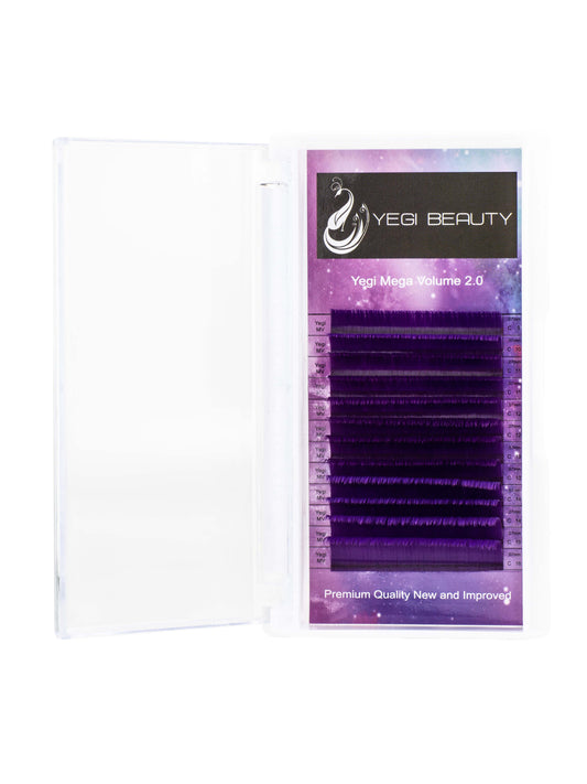 Mega Volume 2.0 Easy Fanning Colorful Lashes | Purple 0.07