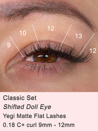 Matte Flat Eyelash Extension lash mapping Doll Eye