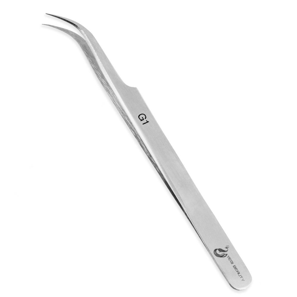 Yegi Beauty G-Line Tweezer / G-10 / Long Curved & Angled