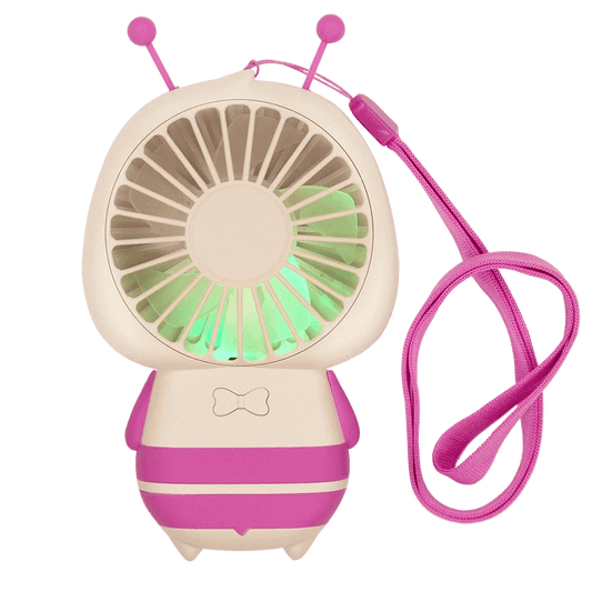 Pink bee eyelash extension fan