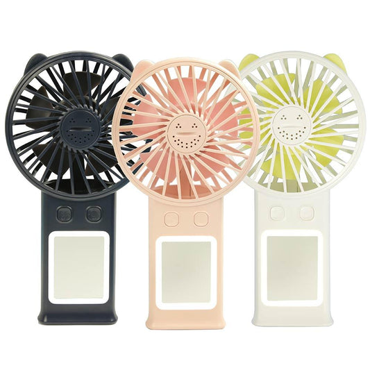 Three small fans with mirrors for eyelash extension drying 