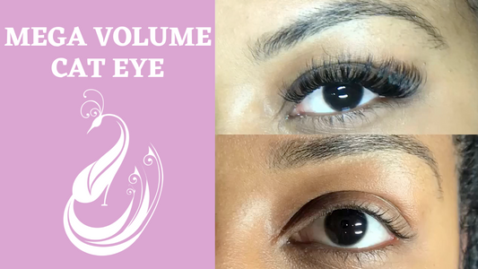 Mega Volume Cat Eye Eyelash Extensions Tutorial | Yegi Lashes