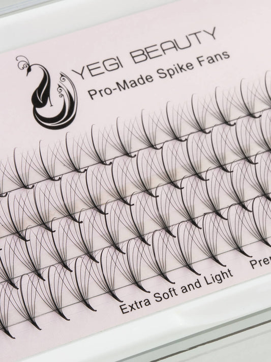 7D spike fans extensions for eyelashes D curl detail