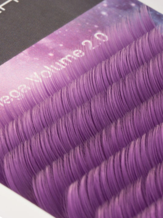 Mega Volume 2.0 Easy Fanning Colorful Lashes | Purple 0.07