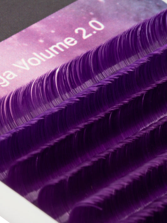 Mega Volume 2.0 Easy Fanning Colorful Lashes Purple 0.07 D curl detail
