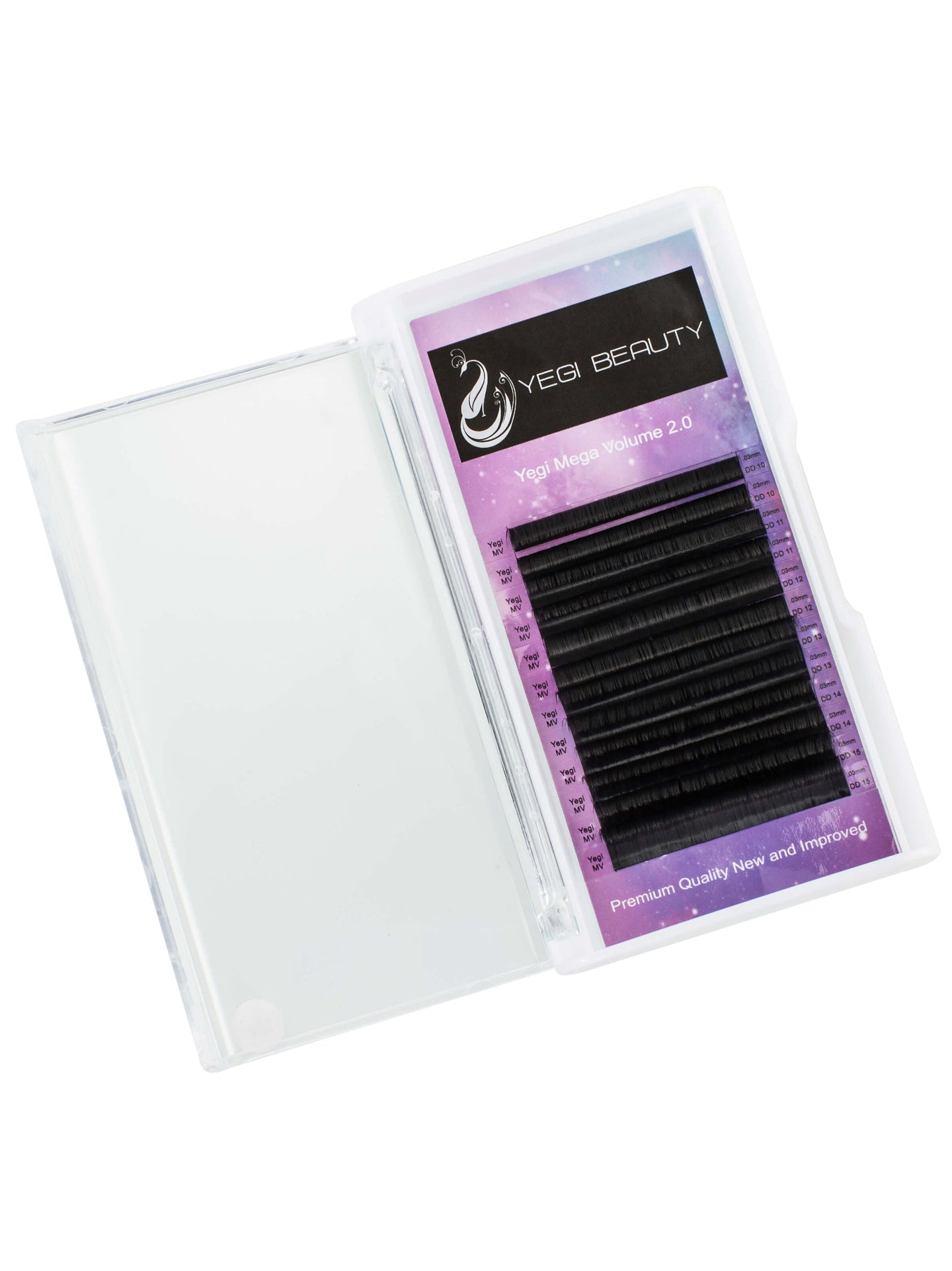 Mega Volume 2.0 Lashes 0.03 DD curl tray 10mm - 15mm 