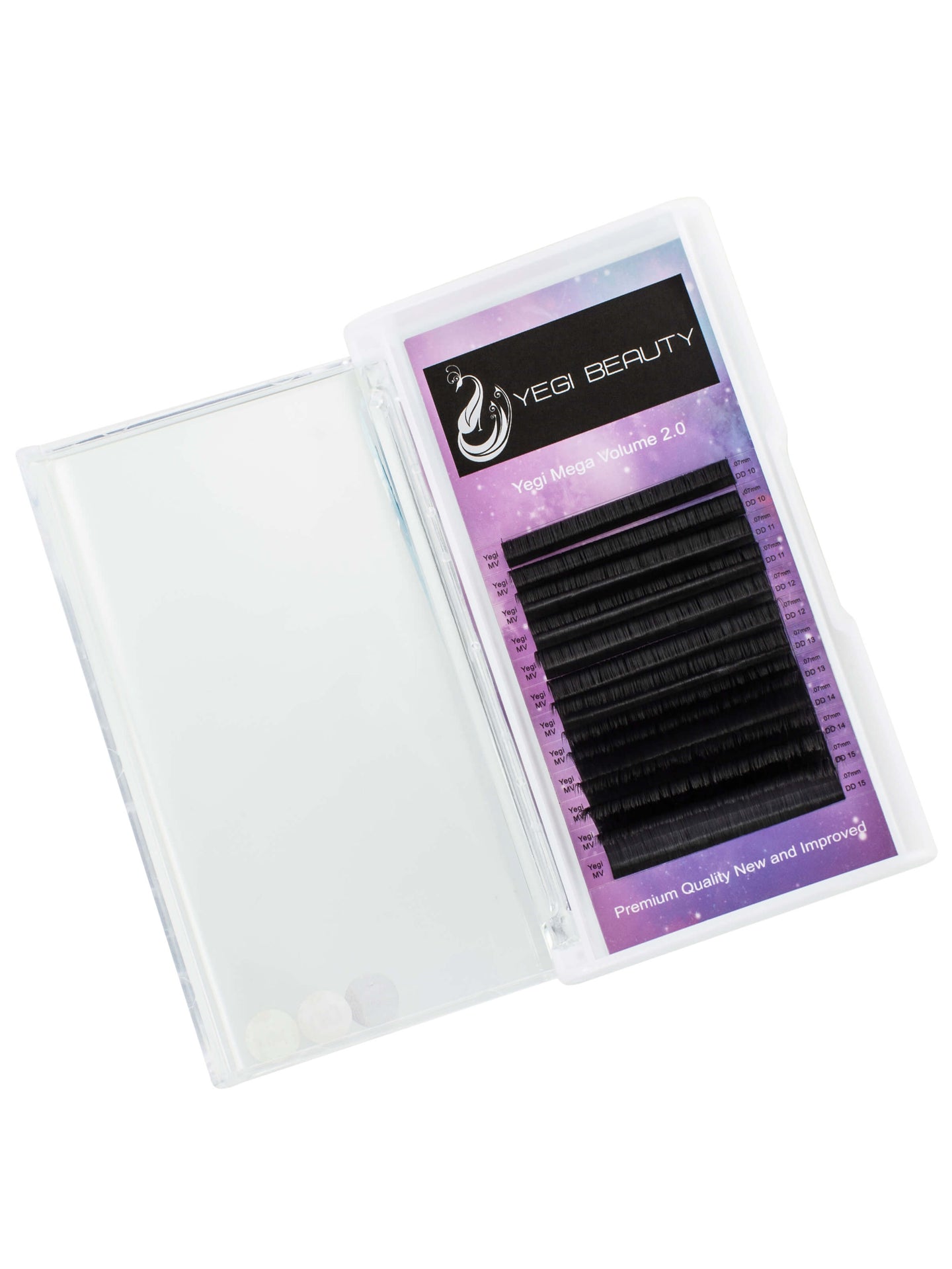 Mega Volume 2.0 Lashes .07 DD curl mix tray 10mm - 15mm