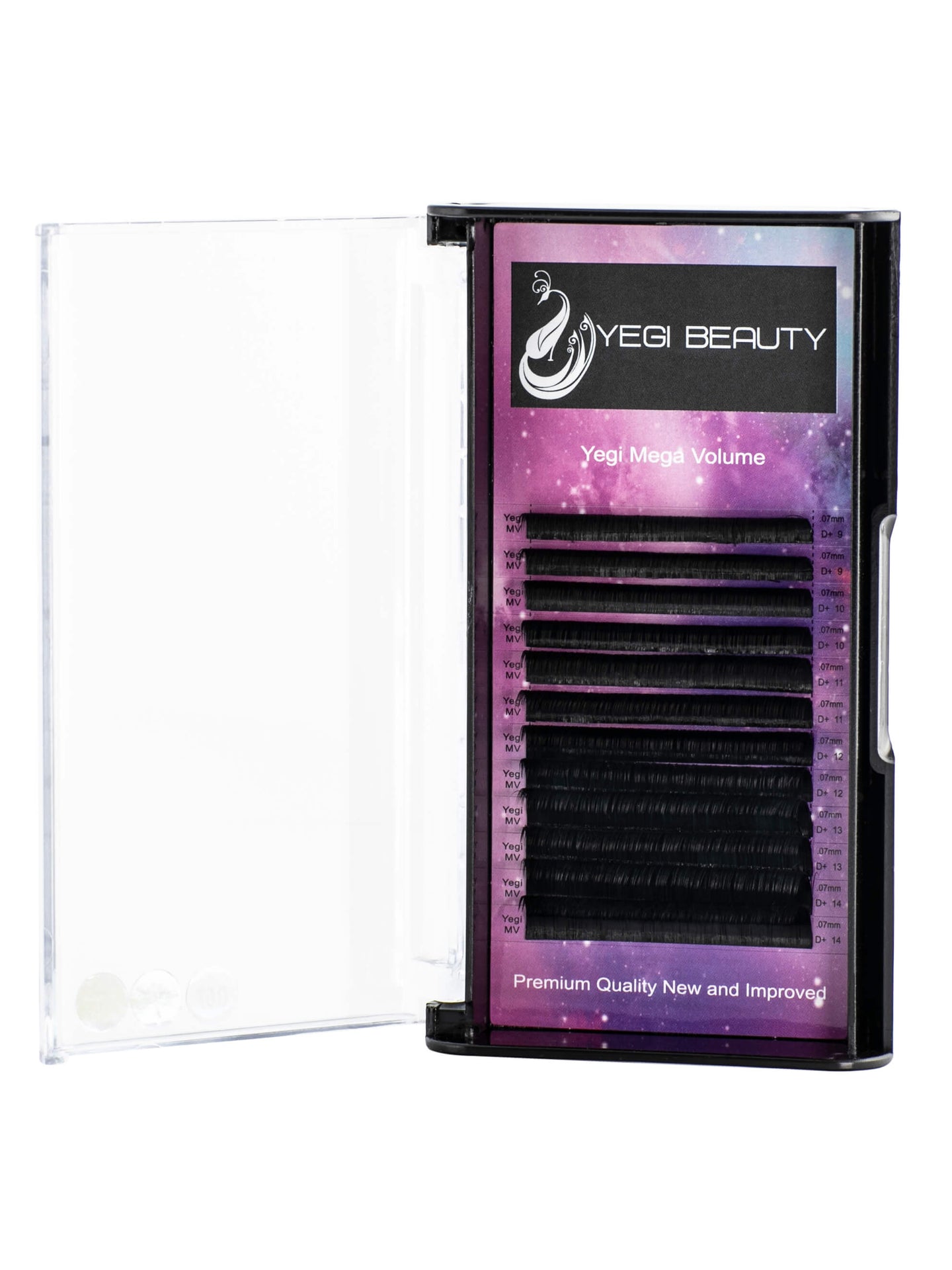 Mega Volume Lashes .07 D+ curl 10mm - 15mm mix tray 