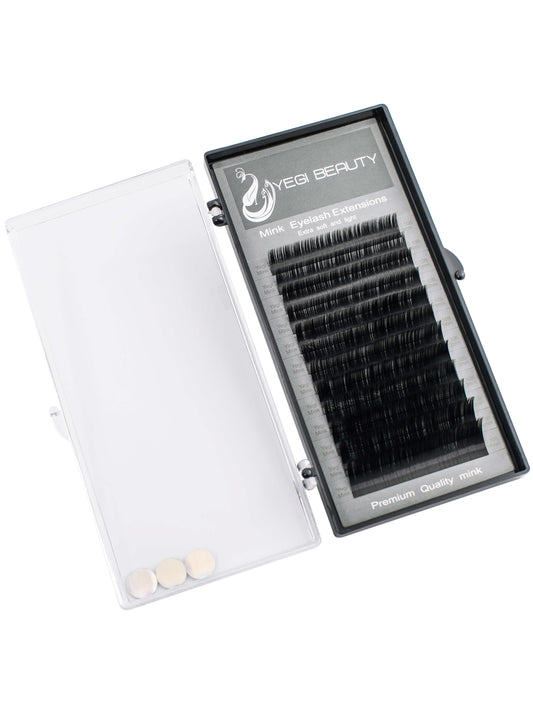 Mink Lashes .10 B curl mix tray 9mm - 14mm