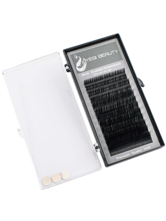 Mink Lashes 0.12 B curl mix tray 10mm - 15mm