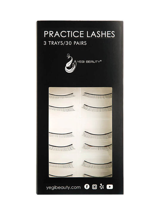 Yegi Beauty practice lashes for eyelash extension students