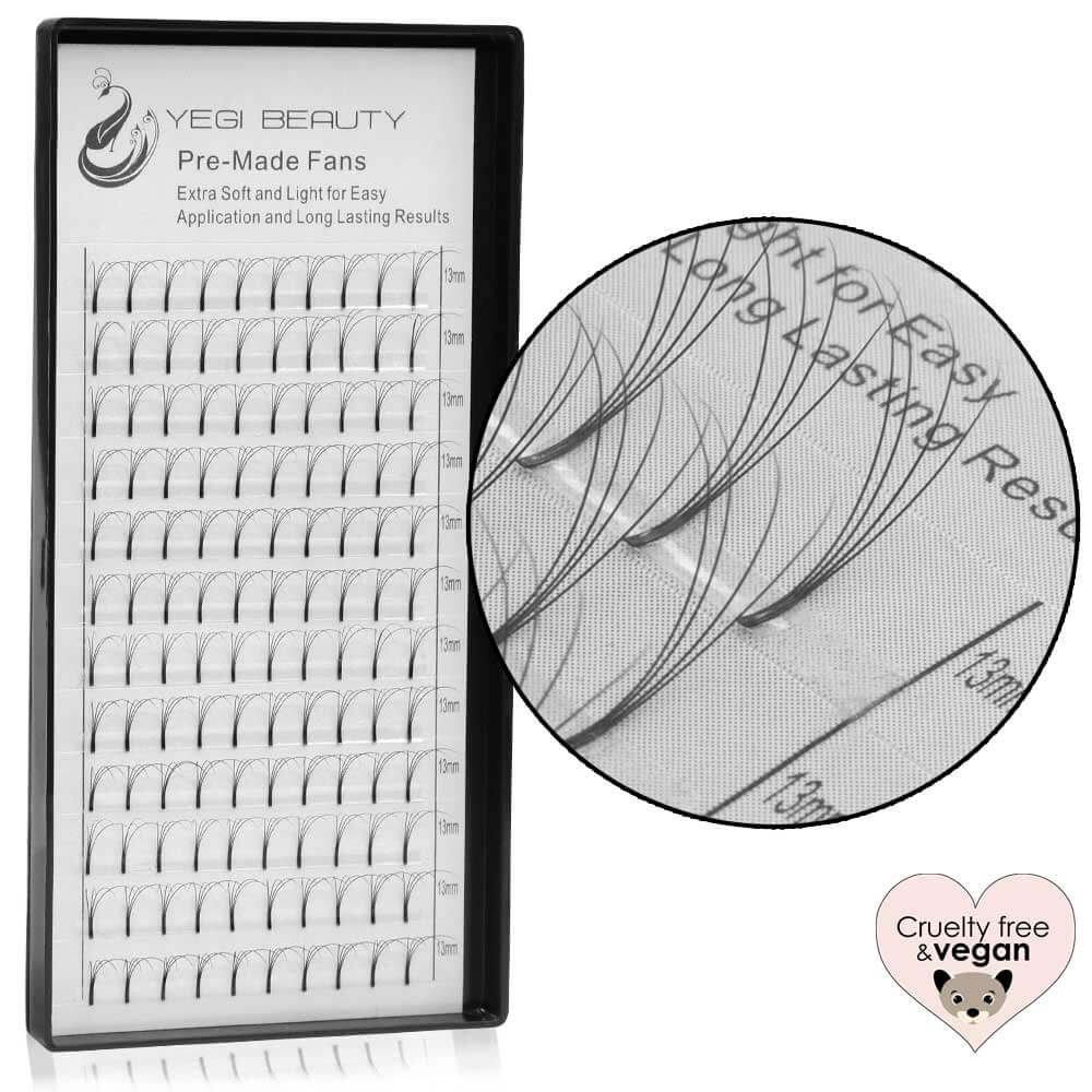 Pre-Made Lash Fans eyelash extensions 5D mix tray 