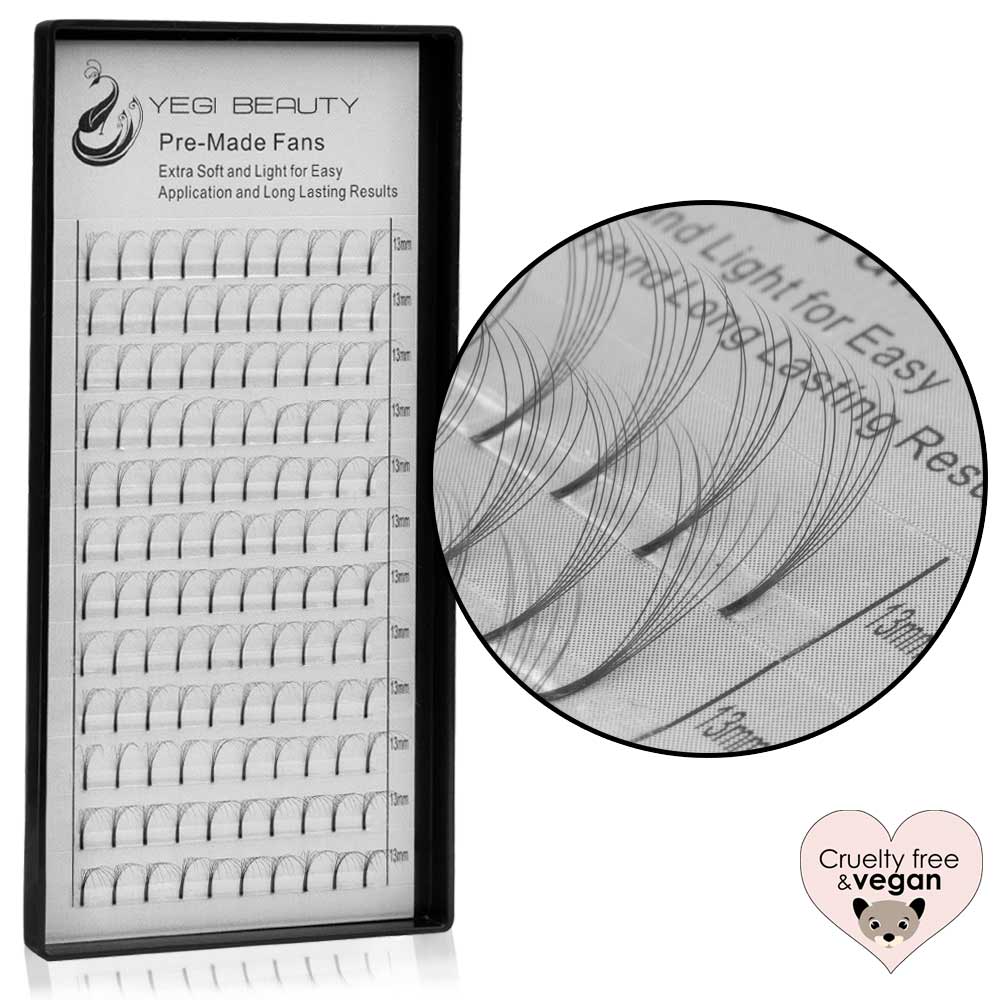 Pre-Made Lash Fans 7D eyelash extensions mix tray