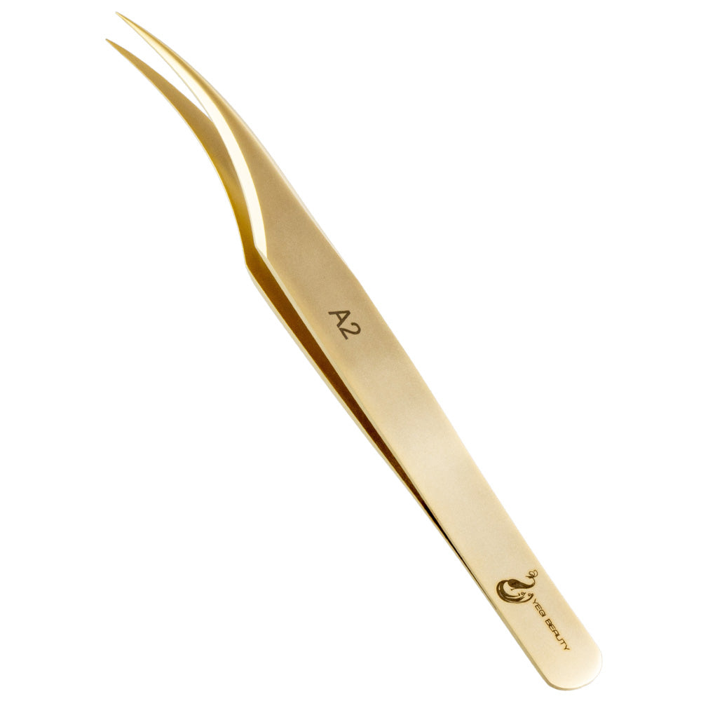 A-Line Pro Gold Tweezers / A-2 / Moon Shaped Tweezer