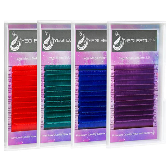 Colorful Volume eyelash extensions