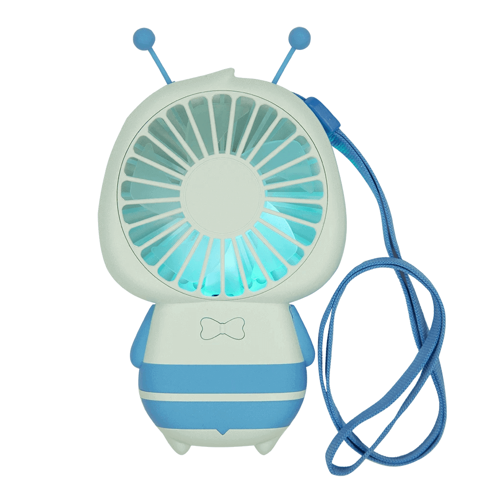 Blue bee eyelash extension fan