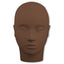 Dark skin doll head for practicing eyelash extension students 