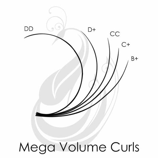 Mega Volume Lashes Curl Chart Comparison