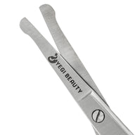 closeup of scissors to show Yegi Beauty logo