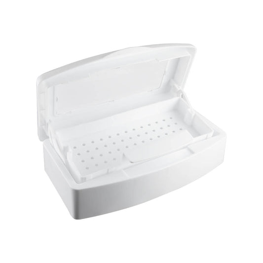Tweezer Tray to keep all eyelash extension tools sanitized and clean top view with lid open