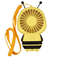 Yellow bee eyelash extension fan