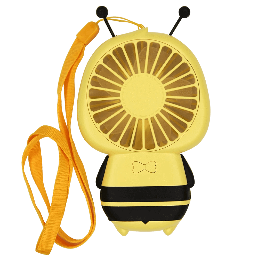 Yellow bee eyelash extension fan