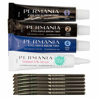 Permania Eyelash Tints 1 -3 and Oxidant Cream with brushes 