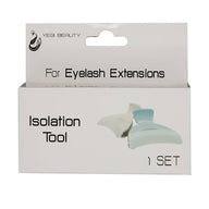 Box with details of Eyelash extension isolation tool for layering