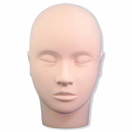 Light skin doll head for practicing eyelash extension students 