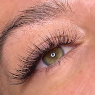 Eyelash Extensions .03 Mink lashes classic style on model 