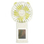 Single white lash fan with mirror