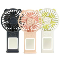 Three small fans with mirrors for eyelash extension drying 